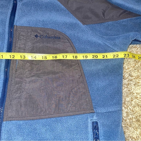 COLUMBIA Sportswear Blue Fleece Full Zip Up Core Interchange Jacket Size Medium - Picture 11 of 11